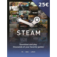 Steam predplačniška kartica 25 EUR - EU