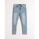 Sinsay - Farmerke cropped skinny - plava