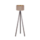 Brilagi - Podna lampa VELVET 1xE27/60W/230V wenge/bež