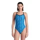 Arena pooltiles swimsuit challenge back black/blue multi l - uk36