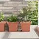 Saksije za biljke 6 pcs Crvena cigla 28,5 x 28,5 x 22 cm