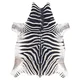 eoshop Preproga Zebra G5128-1 iz umetne goveje kože, belo črno usnje ( - Velikost: 155x195 cm)