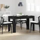 Blagovaonski stol crni hrast 120x60x76 cm konstruirano drvo