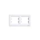 Schneider Electric PEPH5800221 Asfora dvojni okvir, bel