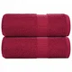 Vidaxl Pralne brisače FROGN 2 kosa bordo 30x30 cm 360 g/m2