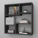 Hanah Home zidna polica Myra09, 70,8 cm, antracit