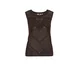 WE Fashion Top z naramnicami temno rjava