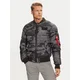 ALPHA INDUSTRIES Prehodna jakna Camo  siva / rdeča / črna