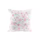 Beli jastuk sa roze cvetovima 45x45 350gr