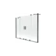 Mexen Velar Duo paravan za kopalno kad z 2 pomičnima vratoma 170 x 150 cm, transparenten, črn - 896-170-000-02-70