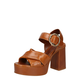 Kožne sandale See by Chloé Lyna boja: smeđa, SB36033A