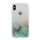 Maska Water Spark za iPhone X/ XS transparent tirkiz