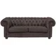 Landscape CHESTERFIELD ZOFA, temno rjava tekstil