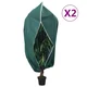 Navlake za biljke od flisa s patentom 2 kom 70 g/m2 3,93x3,5 m