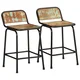 Vidaxl vidaXL Barski stoli 2 kosa 46x35,5x70 cm masivni predelani les