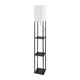 Brilagi - Stojeća lampa sa policama GRADUS 1xE27/40W/230V 150 cm crna/bela