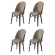 Hanah Home Set stolica Ritim, 44x96x42 cm, 4 komada, Braon-smeđe