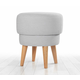 ATELIER DEL SOFA Tabure Veccio Light Grey