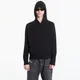 Pulover Palm Angels Curved Logo Regular Knit Hoodie Black/ Off White M