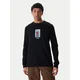 RVCA Majica z dolgimi rokavi Dayshift EVYZT00306 Črna Regular Fit
