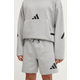 Kratke hlače adidas ZNE moške, siva barva, JJ4892