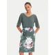 Swing Cocktail obleka 5AE28900 Zelena Slim Fit