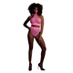 Ouch! Glow in the Dark Turtle Neck and High Waist Slip Neon Pink S/M/L