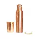 shumee Komplet Copper PURE: steklenička 950 ml + skodelica 250 ml + klasična zapestnica Gisane