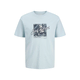 JACK & JONES Majica JJHONOLULU dimno modra/nebeško modra/bela