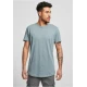 Long T-shirt in the shape of dust blue