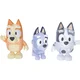 Bluey Paket treh figuric - Cousins (BINGO, MUFFIN & SOCKS) - 1 k.