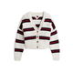 Tommy Jeans Pletena jopa krvavo rdeča/burgund/črna/bela