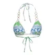 ONLY Bikini zgornji del Rio pesek / modra / svetlo siva / zelena / bela