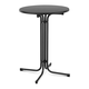 Visoki barski stol - O 80 cm - sklopivi - crni