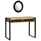 vidaXL Toaletna miza z ogledalom 100x50x75 cm Trden grob mangov les