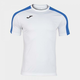 Joma Academy T-Shirt White-Royal S/S