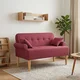 Dvojnica s gumbi Vinorodna rdeča 120 x 65 x 79 cm Blago