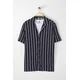 Trendyol Navy Blue Regular Fit Short Sleeve Blouse Striped Loose Loose Summer Shirt