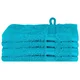 Vidaxl Gostinska brisača SOLUND 4 szt. Turkizna 15 x 21 cm 550 gsm