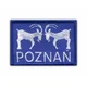 shumee Našitek Poznan - bele koze - Prišiven - Vezen našitek/značka/emblem