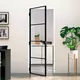Vidaxl vidaXL Notranja vrata črna 76x201,5 cm steklo in aluminij