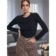 Sinsay - Bluza s dugim rukavima - crno