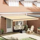 Okvir tende Žuta i bijela 450 × 300 cm Poliester s PU premazom