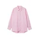 Pull&Bear Bluza mornarska / svetlo roza / bela