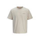 JACK & JONES Majica JJEArchive ecru/čokolada