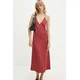 Obleka Stine Goya bordo barva, SG5862
