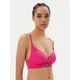 HUGO Nedrček brez kosti Triangle Padded Rib 50539983 Roza