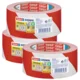 shumee TESA UNIVERSAL Opozorilni trak bel in rdeč, tih, močan, 66 m x 50 mm x 3