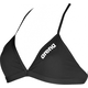 Womens swimwear arena solid tie back top black/white 34
