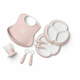babybjörn® set za hranjenje baby dinner powder pink (8-dijelni set)